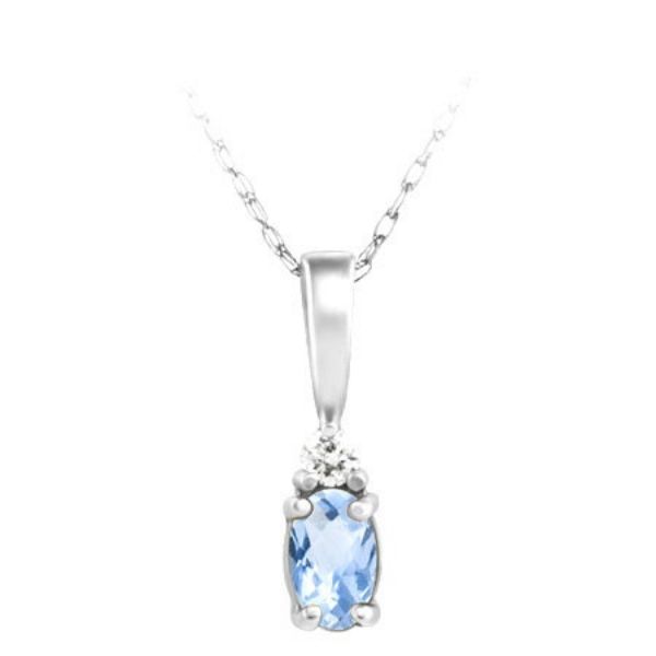 Picture of Aquamarine Birthstone Necklace