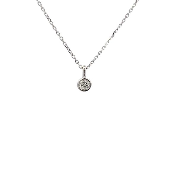 Picture of Bezel Set Solitaire Diamond Necklace