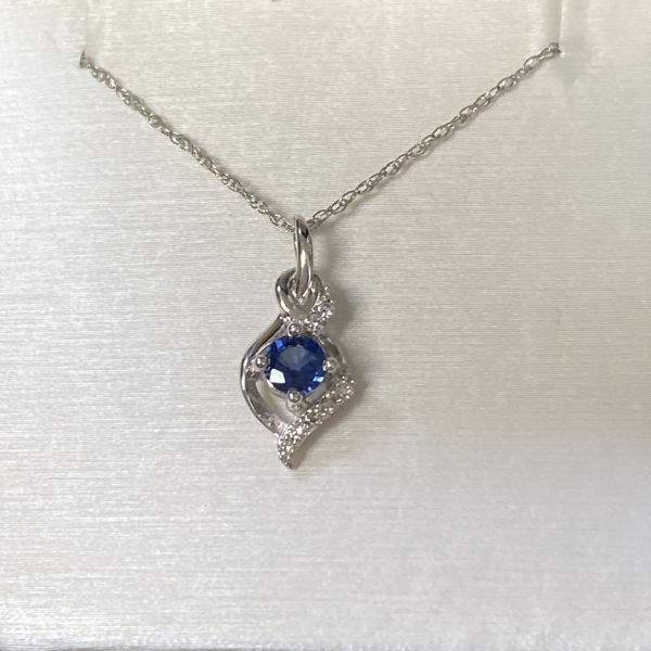 Picture of Sapphire and Diamond Necklace