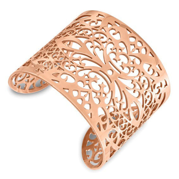 Picture of Stainless Steel Rose Tone Mosaic Cuff