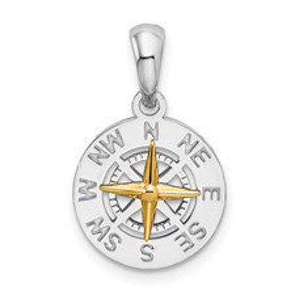 Picture of SS Polished Mini Compass w 14k Needle