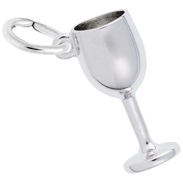 Picture of SILVER WINE GLASS CHARM