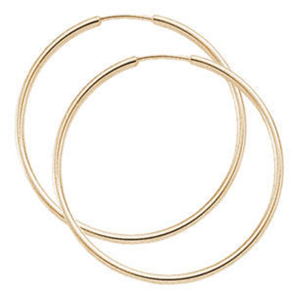 Picture of 14K Yellow Gold Endless Hoops