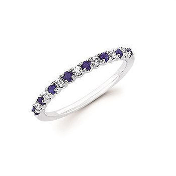 Picture of Diamond and Sapphire Ring