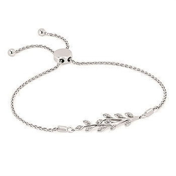 Picture of 1/6 Ctw. Diamond Bolo Bracelet In Sterling Silver