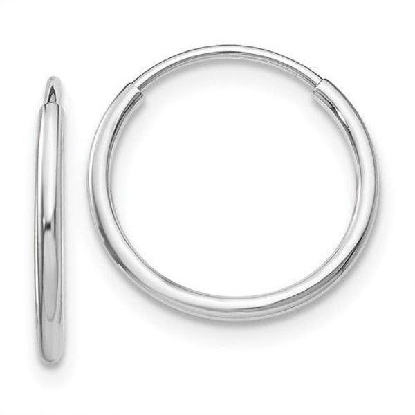Picture of White Gold Hoop Earrings