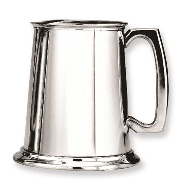 Picture of GLASS BOTTOM PEWTER TANKARD