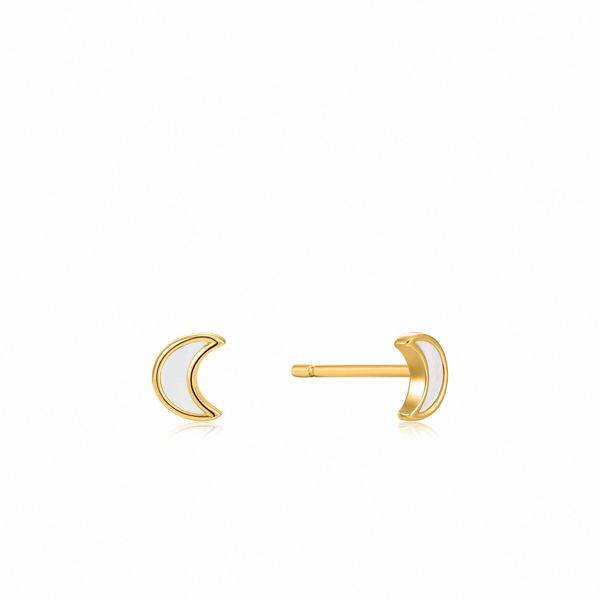Picture of Moon Gold Plated Earrings