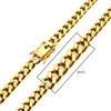 Picture of 8mm 18K Gold Plated Miami Cuban Chain Necklace