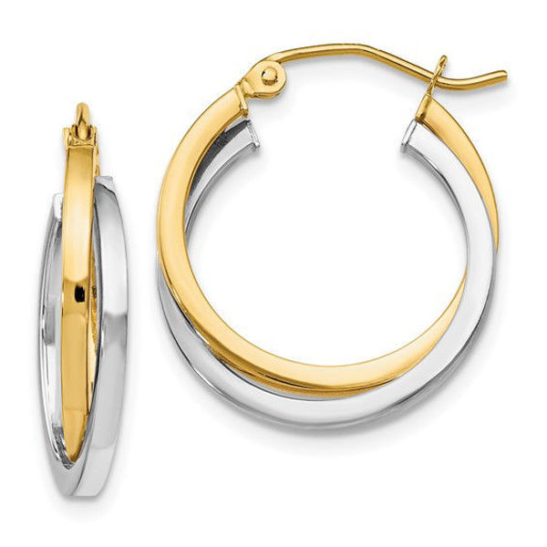 Picture of Leslie's 14K Two-Toned Hoops