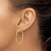Picture of Leslie's Diamond Cut 14K Hoop Earrings