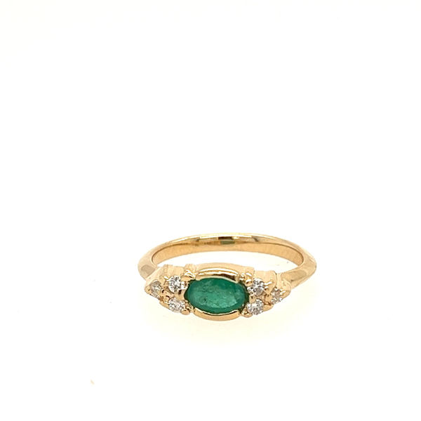 Picture of Emerald and Diamond Fashion Ring