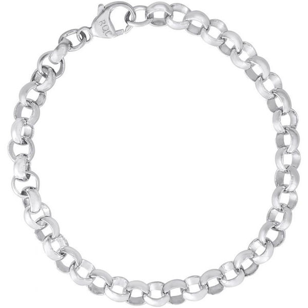 Picture of Sterling Silver Rolo Link Classic Charm Bracelet