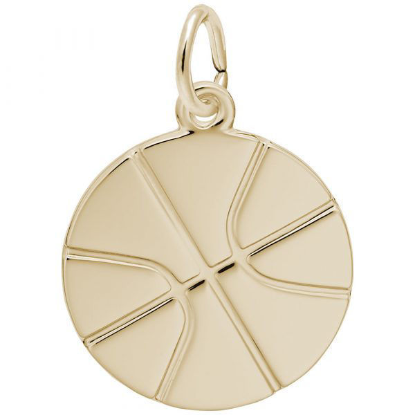 Picture of Gold Plated Basketball Charm