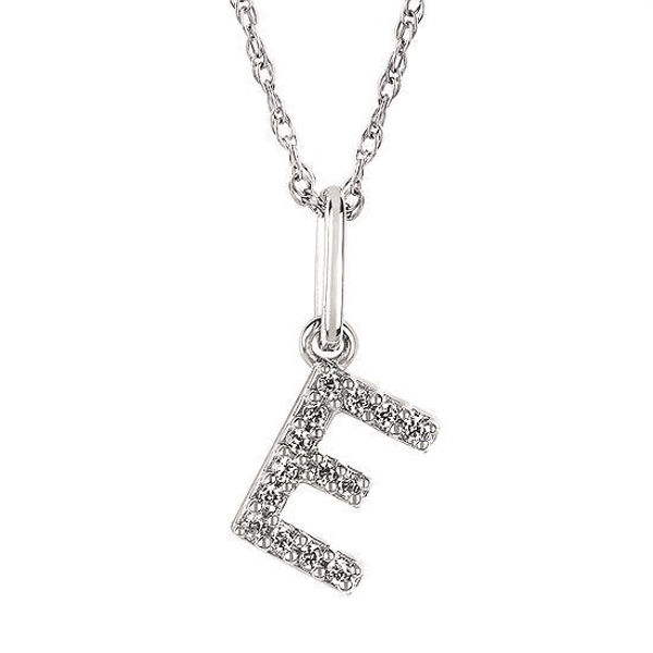 Picture of Diamond Initial Pendant "E"