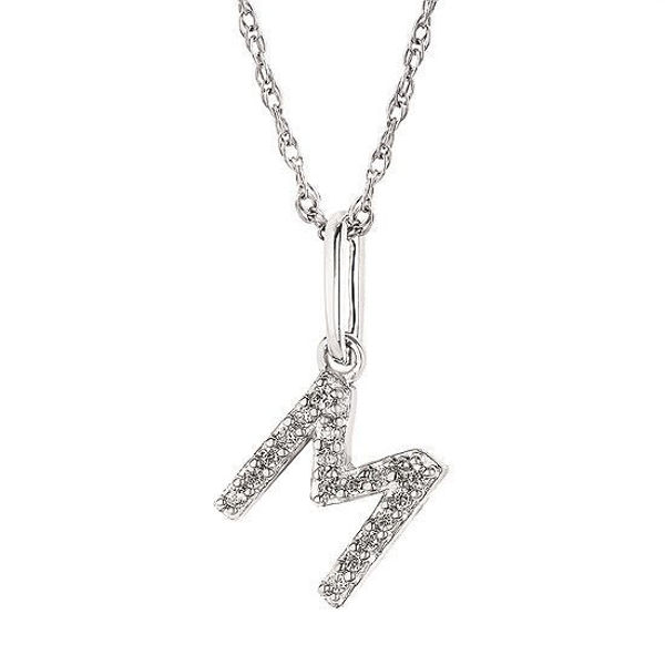Picture of Diamond Initial Pendant "M"