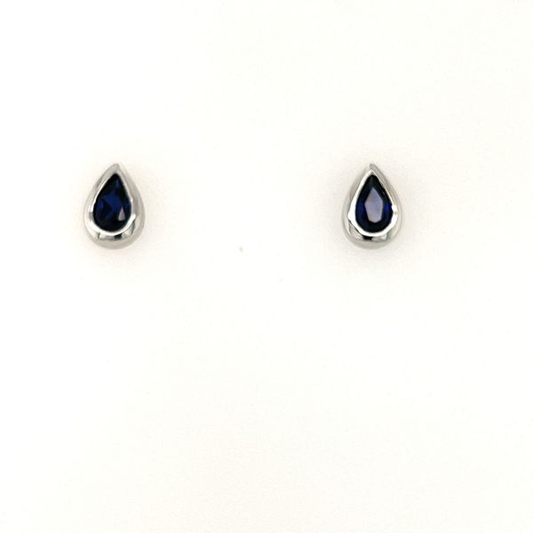 Picture of Created Sapphire Earrings