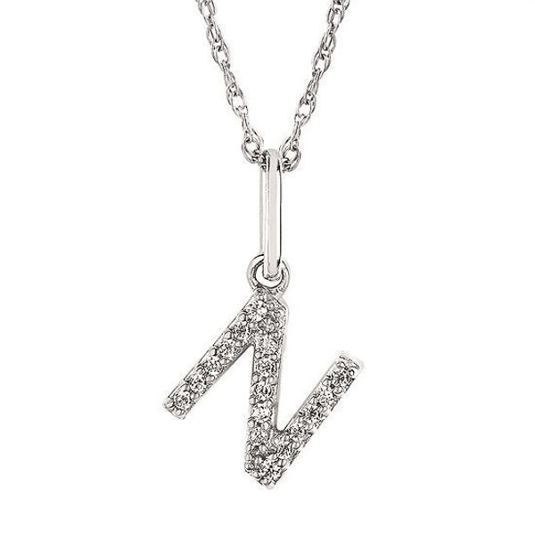 Picture of Diamond Initial Pendant "N"