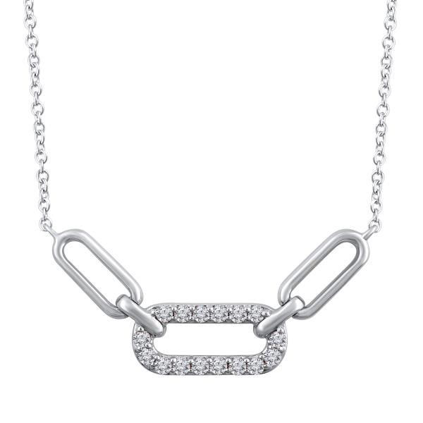 Picture of Paperclip Diamond Necklace