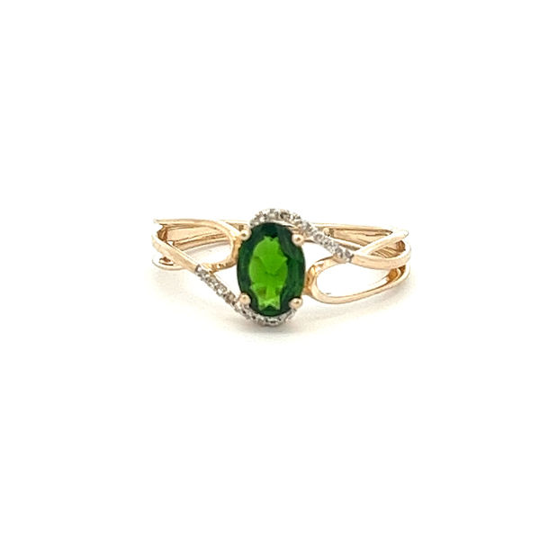 Picture of Chrome Diopside and Diamond Ring