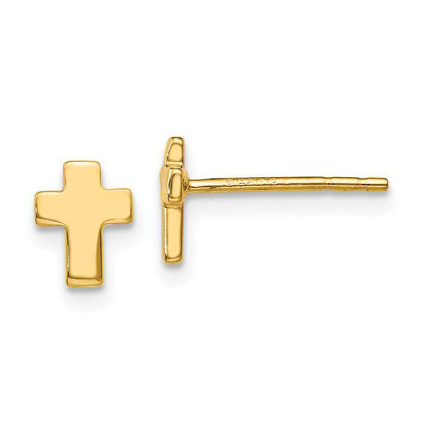 Picture of Leslie's Polished Cross Post Earrings