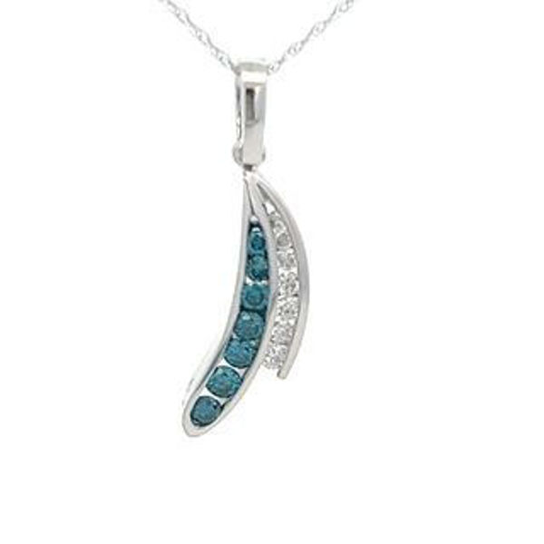 Picture of Blue and White Diamond Necklace
