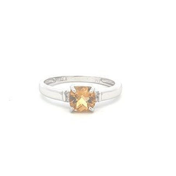 Picture of Citrine and Diamond Ring