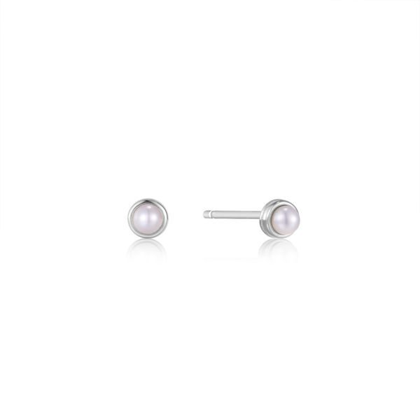 Picture of Pearl Cabochon Stud Earrings