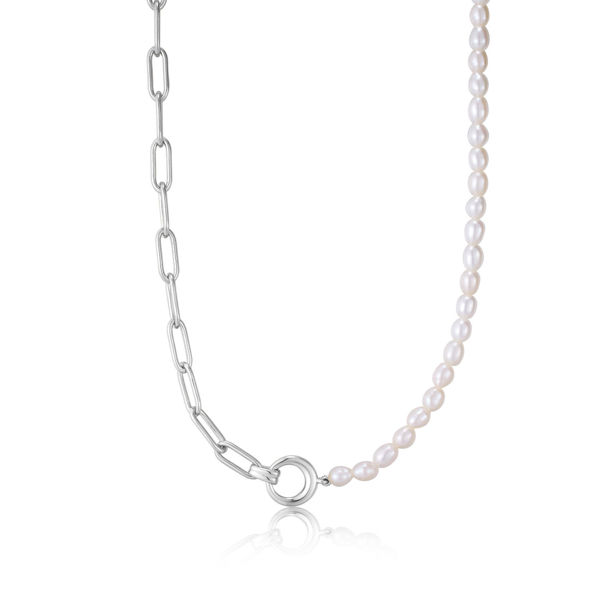 Picture of Pearl Chunky Link Chain Necklace