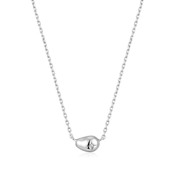 Picture of Silver Pebble Sparkle Necklace