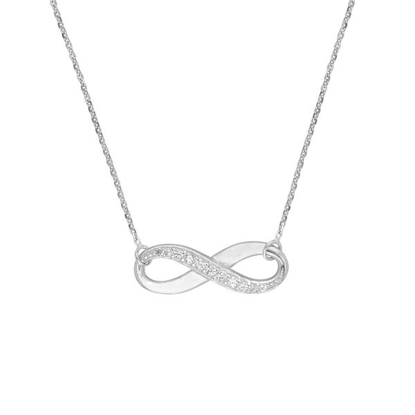 Picture of Half-CZ Infinity Adjustable Necklace