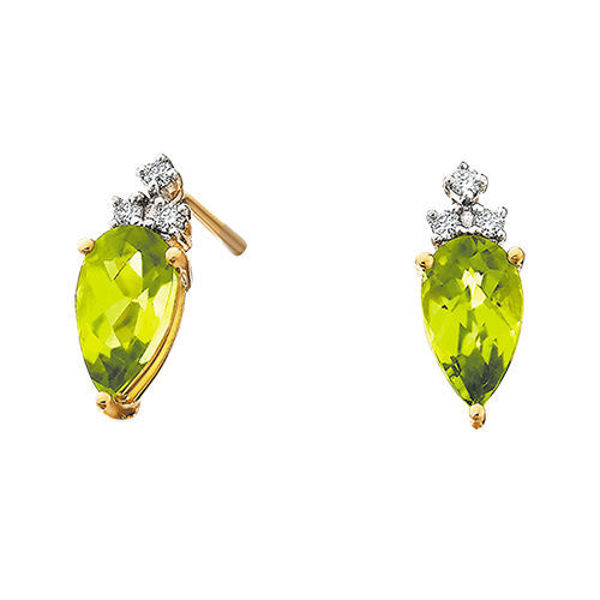 Picture of Peridot and Diamond Earrings