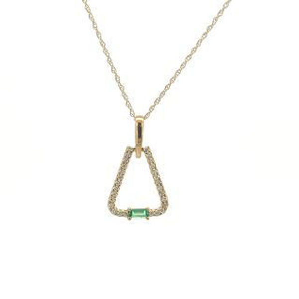 Picture of Diamond and Emerald Necklace