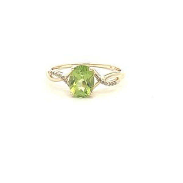 Picture of Peridot and Diamond Ring