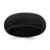 Picture of Black Domed Silicone Ring