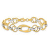 Picture of White and Yellow Gold Fancy Link Bracelet