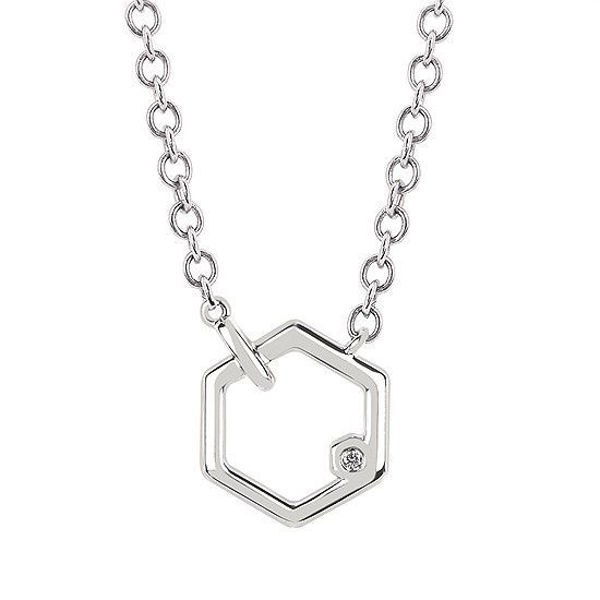 Picture of Hexagon Silver Necklace